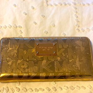 Rose Gold MK Wristlet .